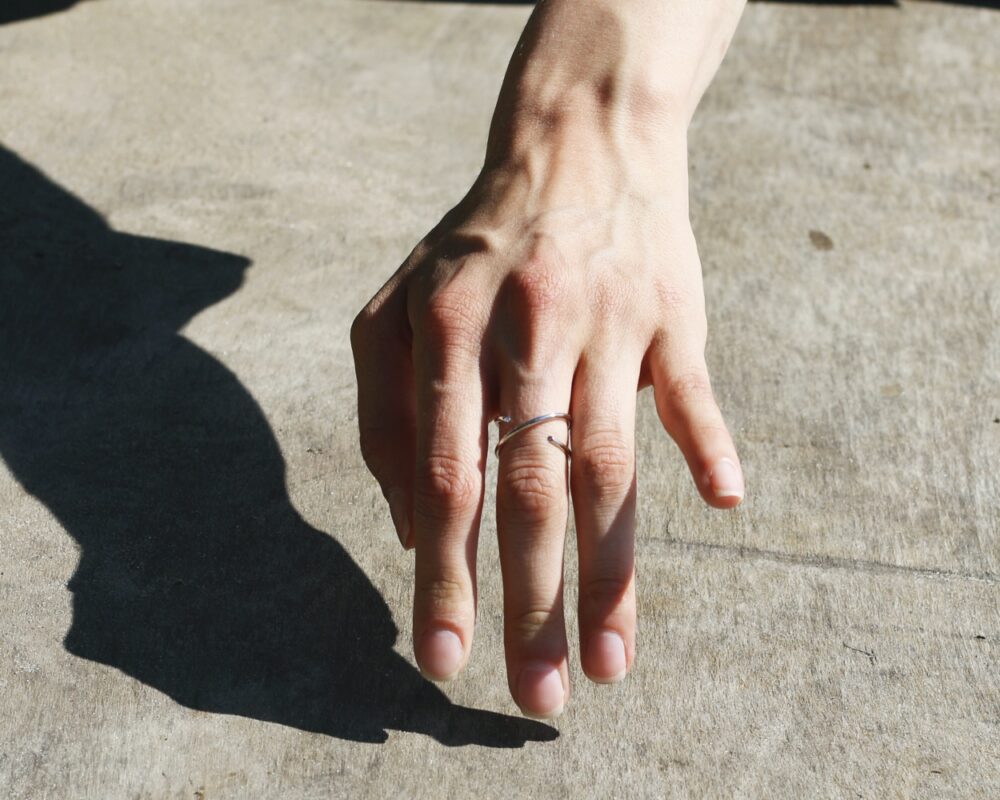 Cross Diamond Ring, white gold