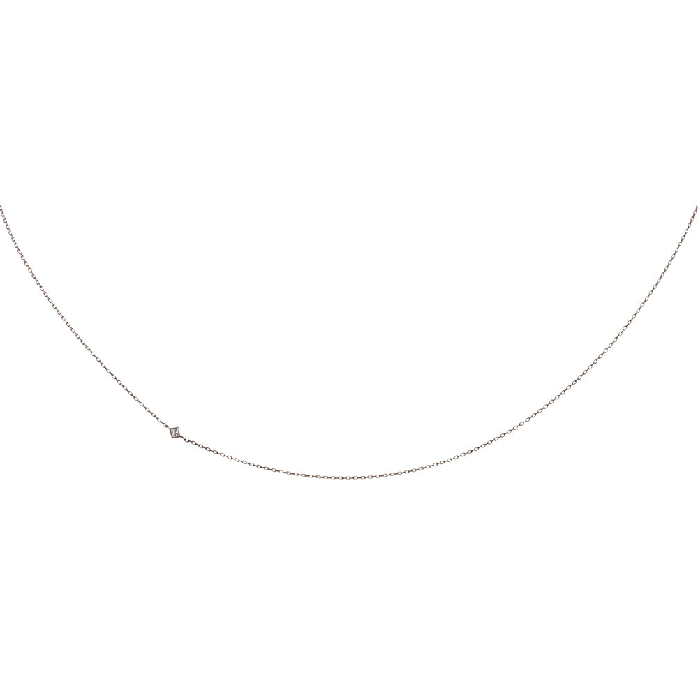 Princess necklace, white gold